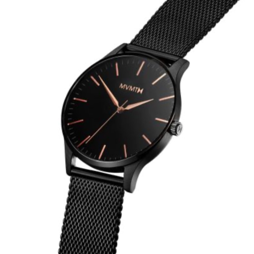 NWT* MVMT MT01-BBRG 40 Series Black Rose Mens Watch 40mm 3ATM